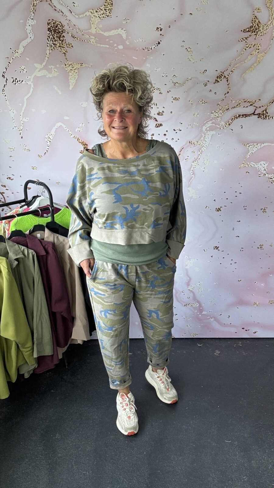2 delige set Syl Army/blauw