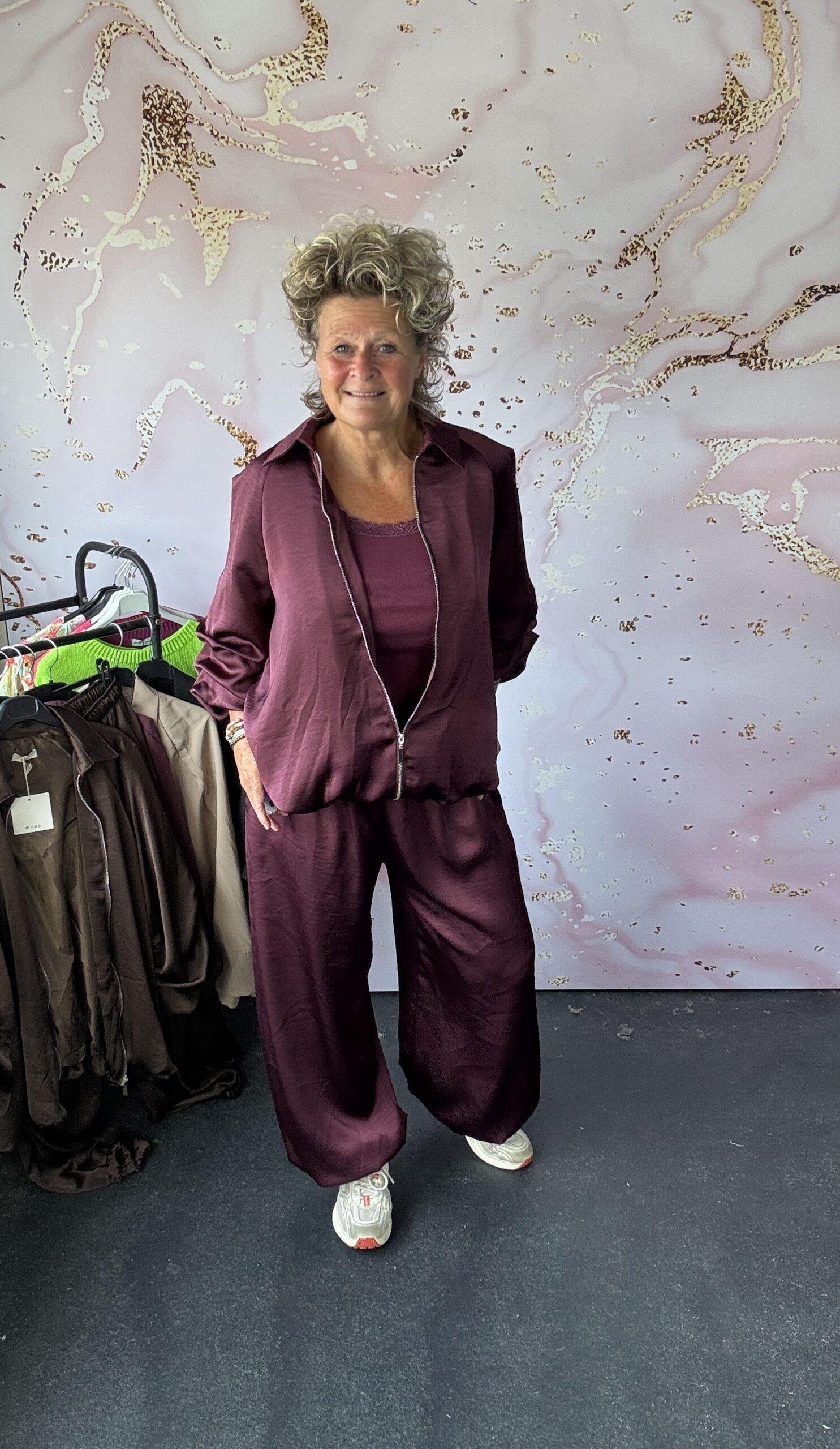 2 delige set Loulou burgundy