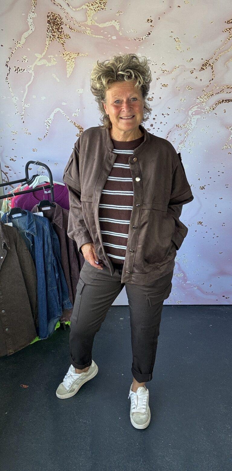 Jasje suede bruin