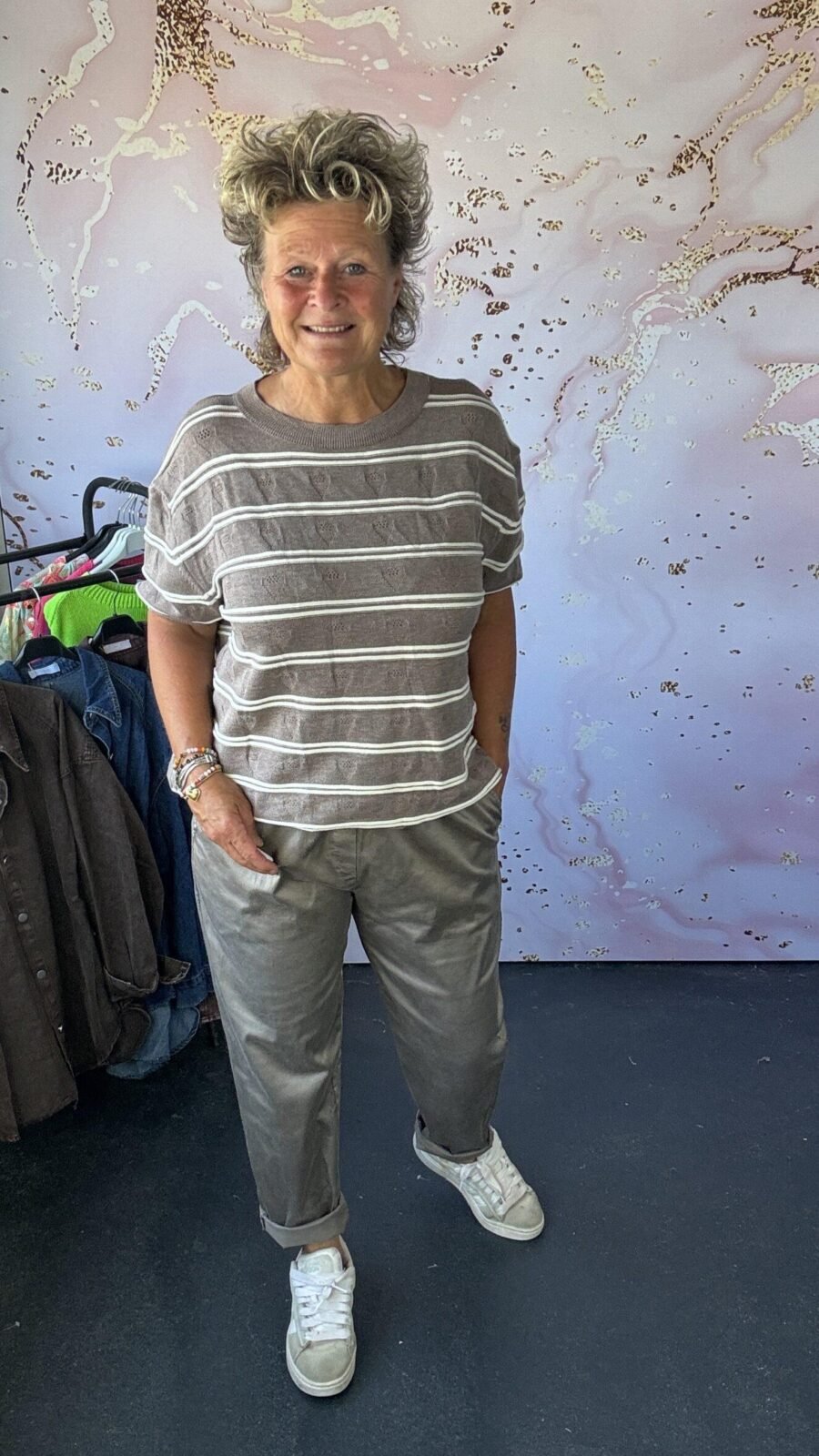 trui Lieve taupe