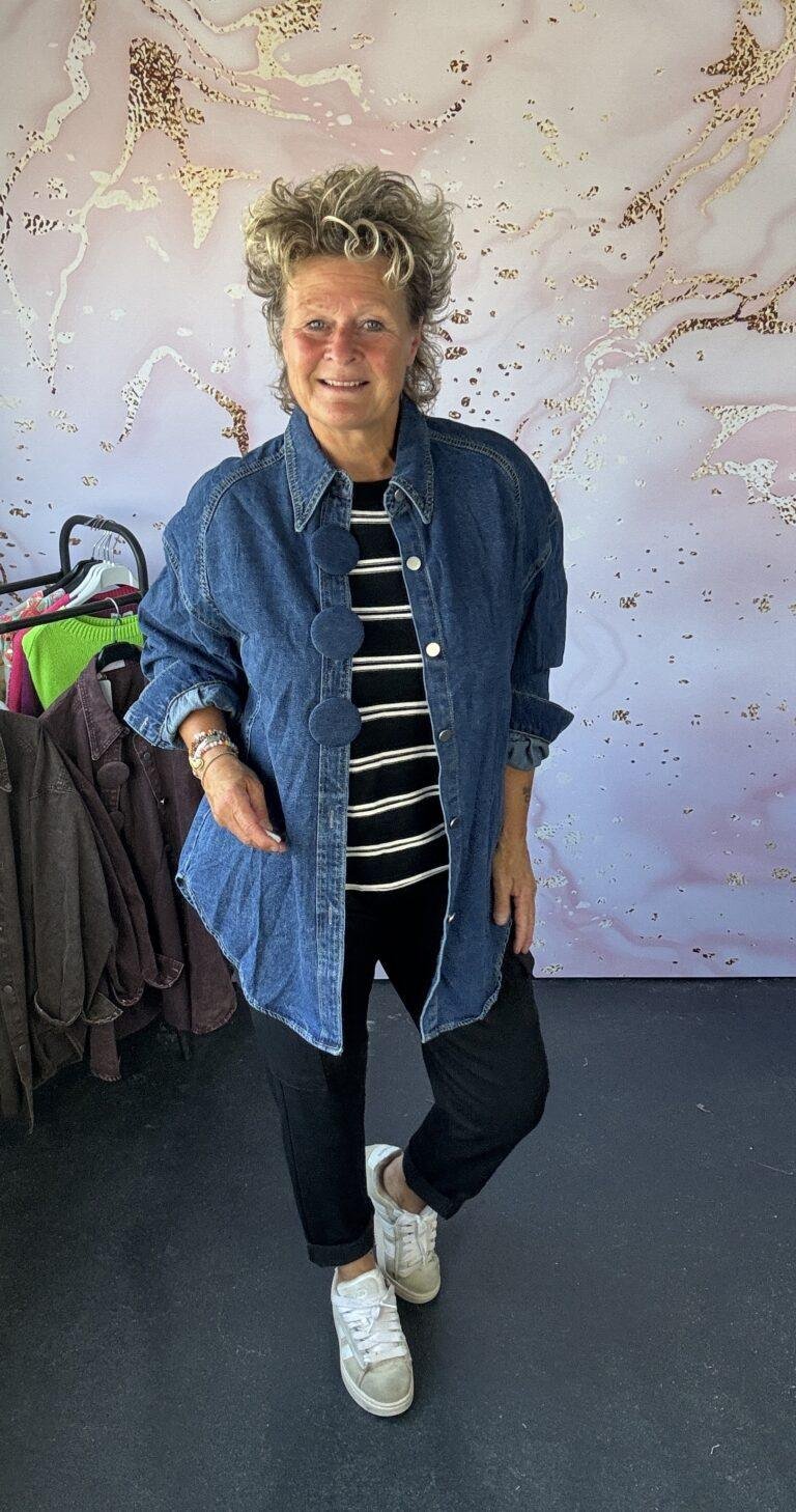 Jasje/ blouse jeans blauw
