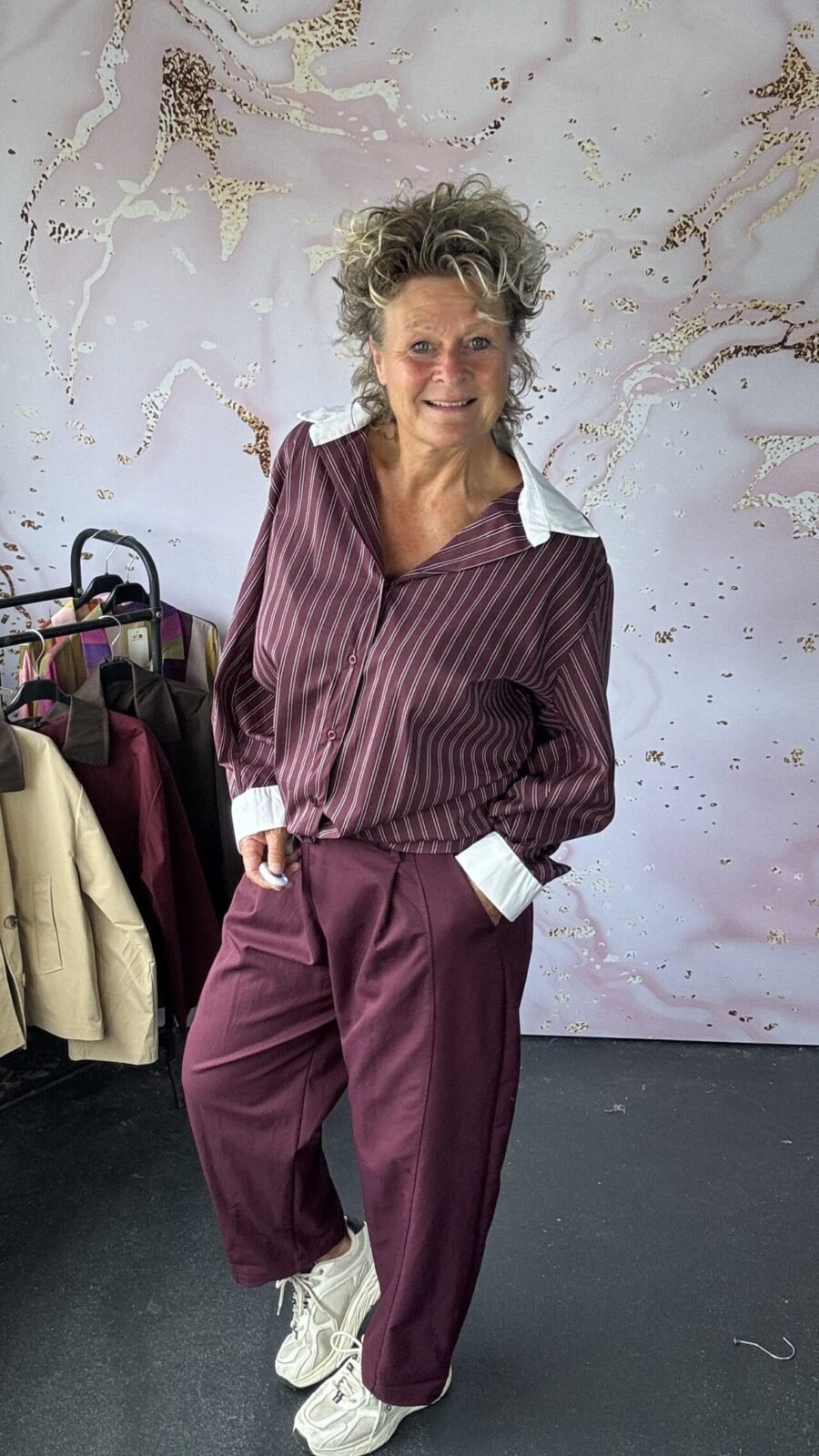 Broek Chanel burgundy