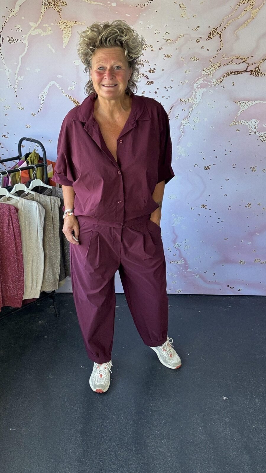 Broek Lieke burgundy