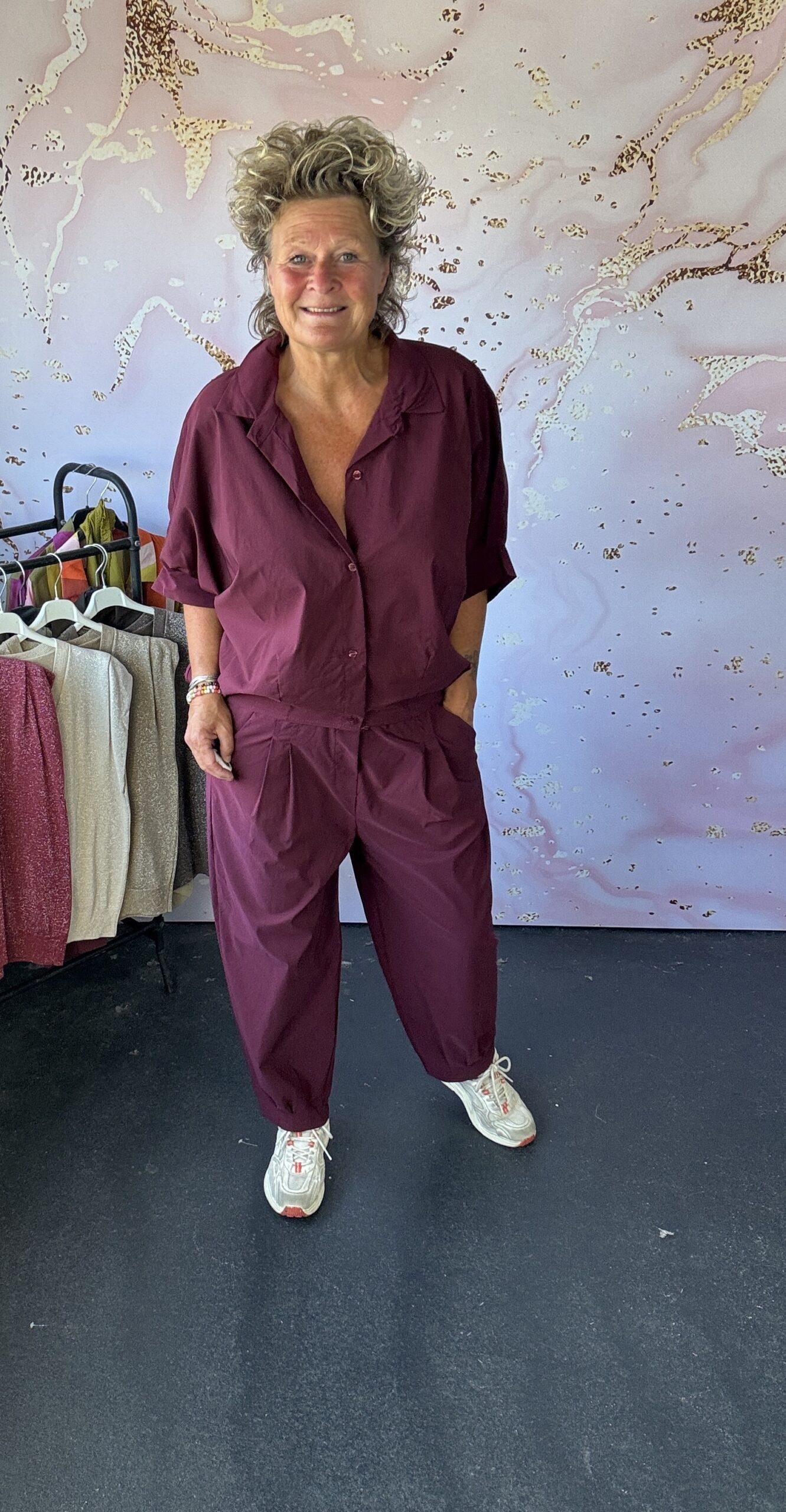 Broek Lieke burgundy