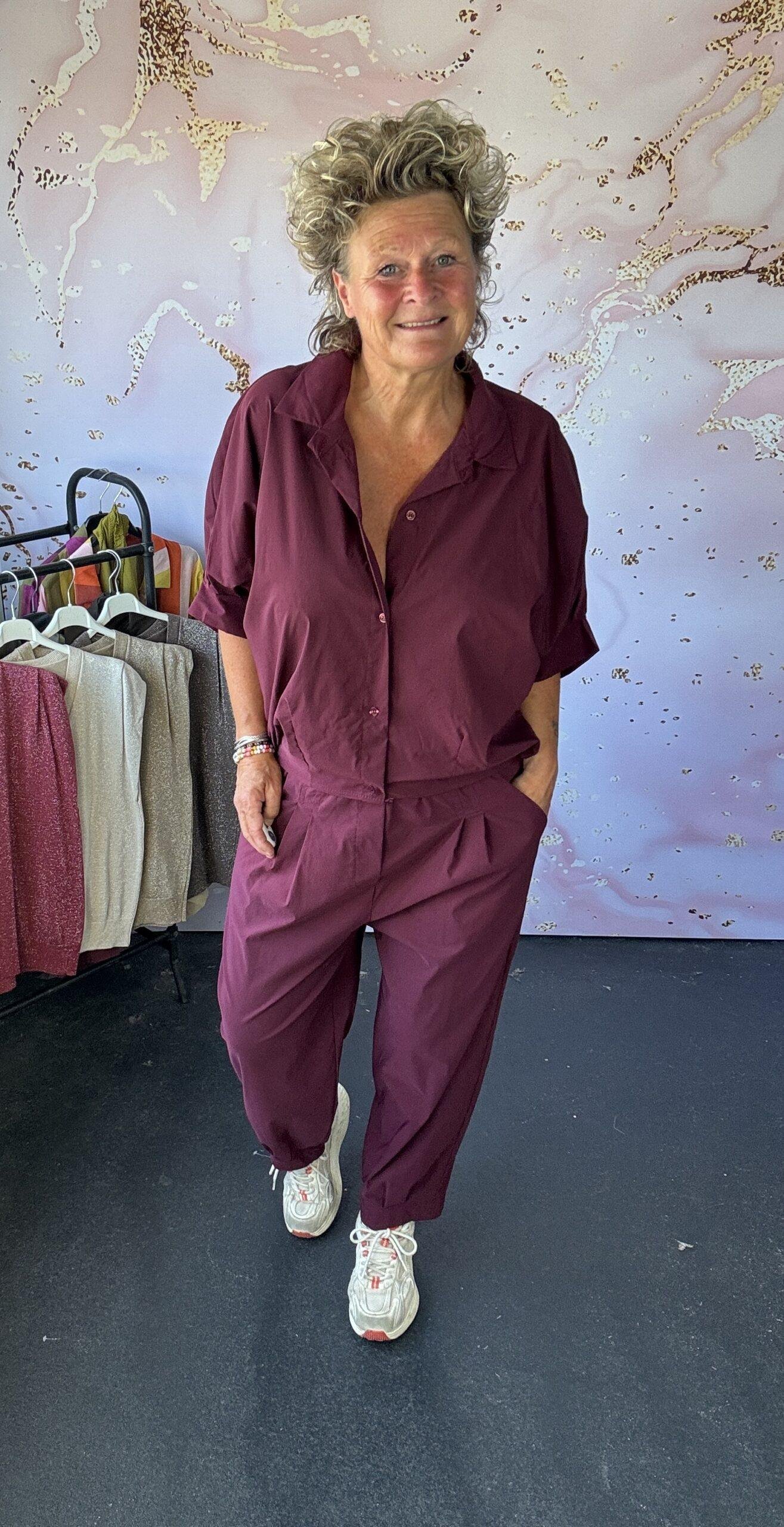 Broek Lieke burgundy - Afbeelding 2