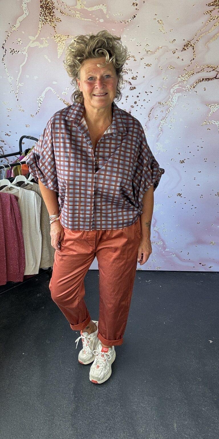 Blouse Kira bruin/terra