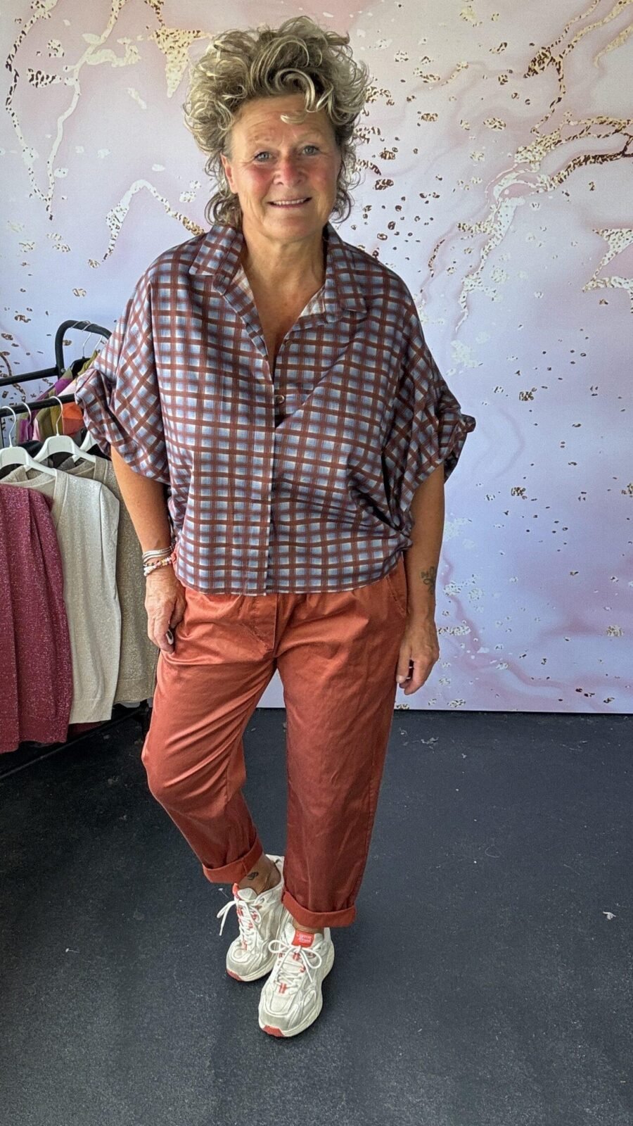 Blouse Kira bruin/terra