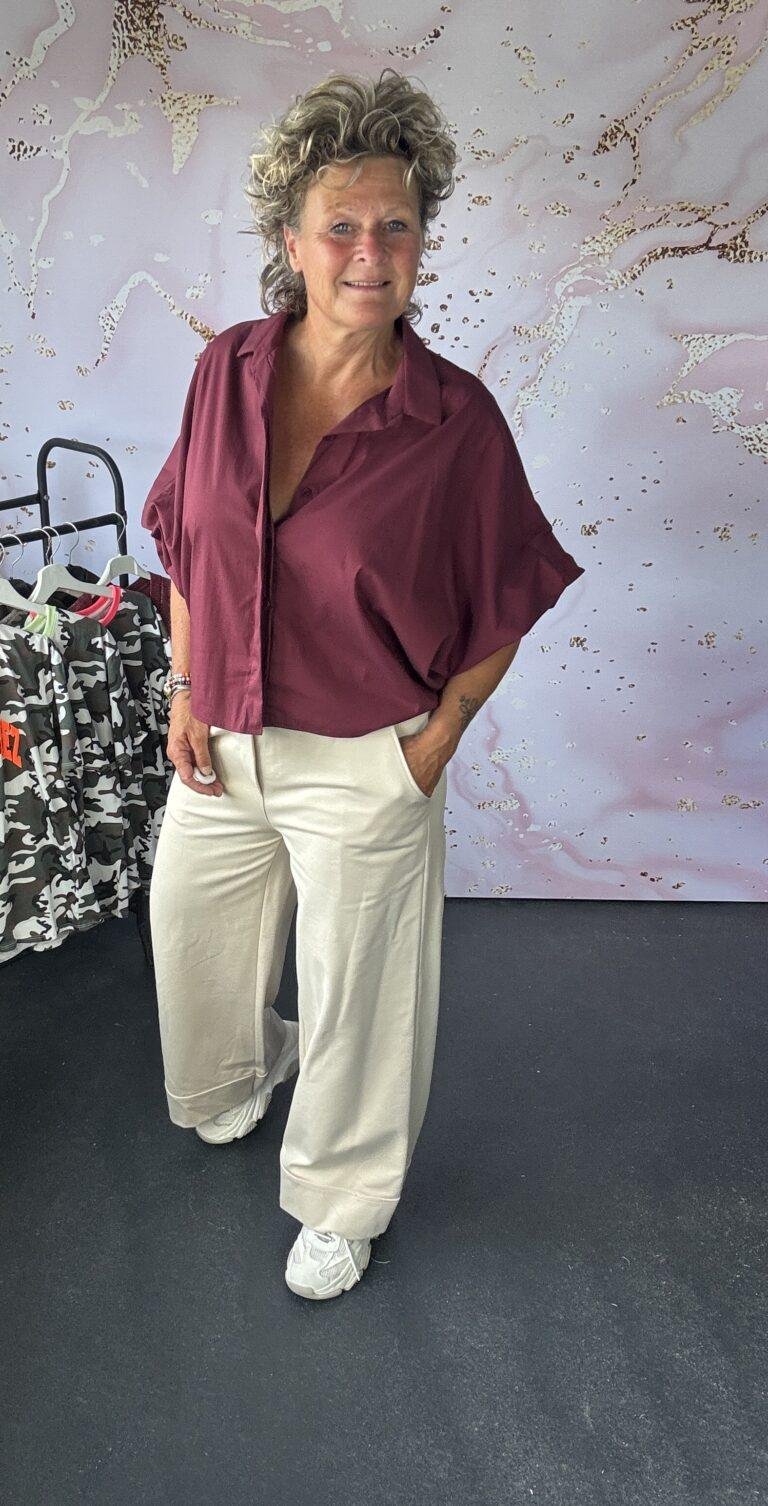 Broek mena beige