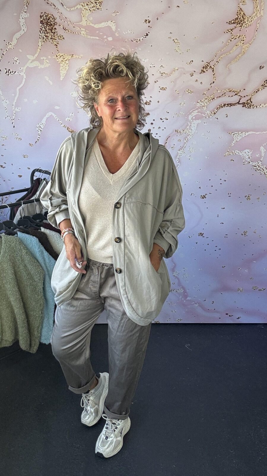 Jogg vest Floor taupe
