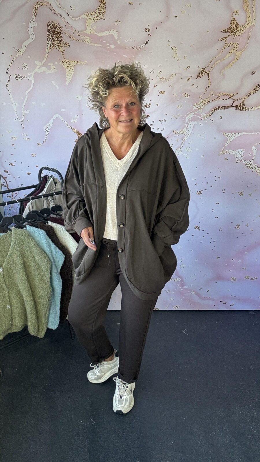 Jogg vest Floor bruin