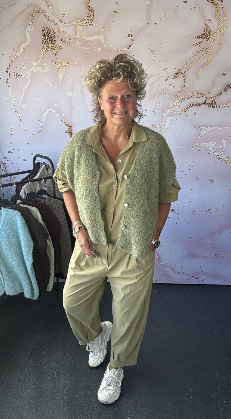 vest boucle olive