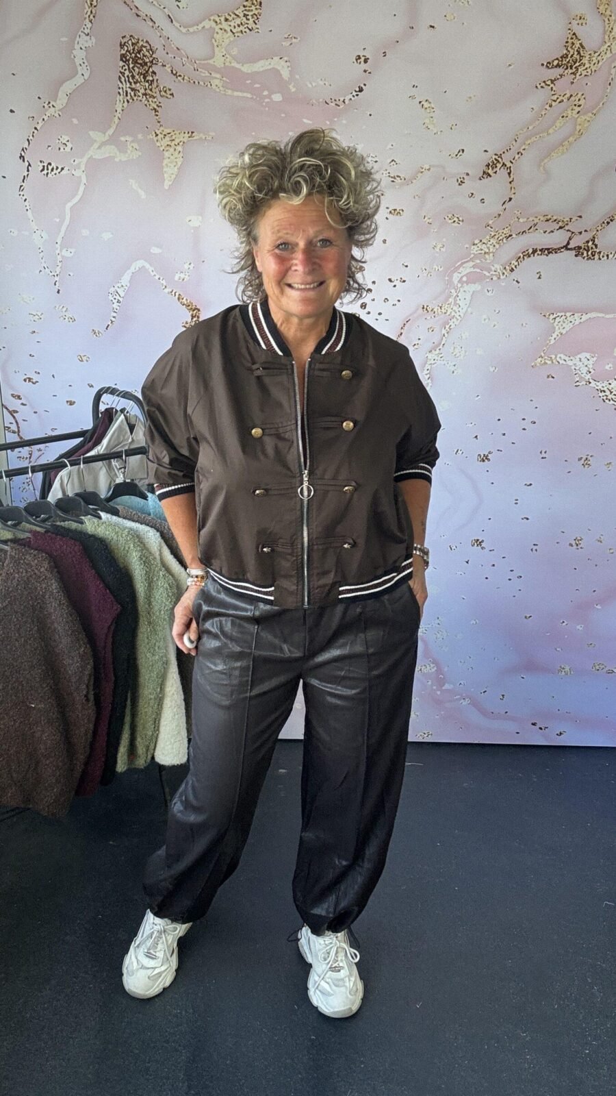 Broek Leather bruin