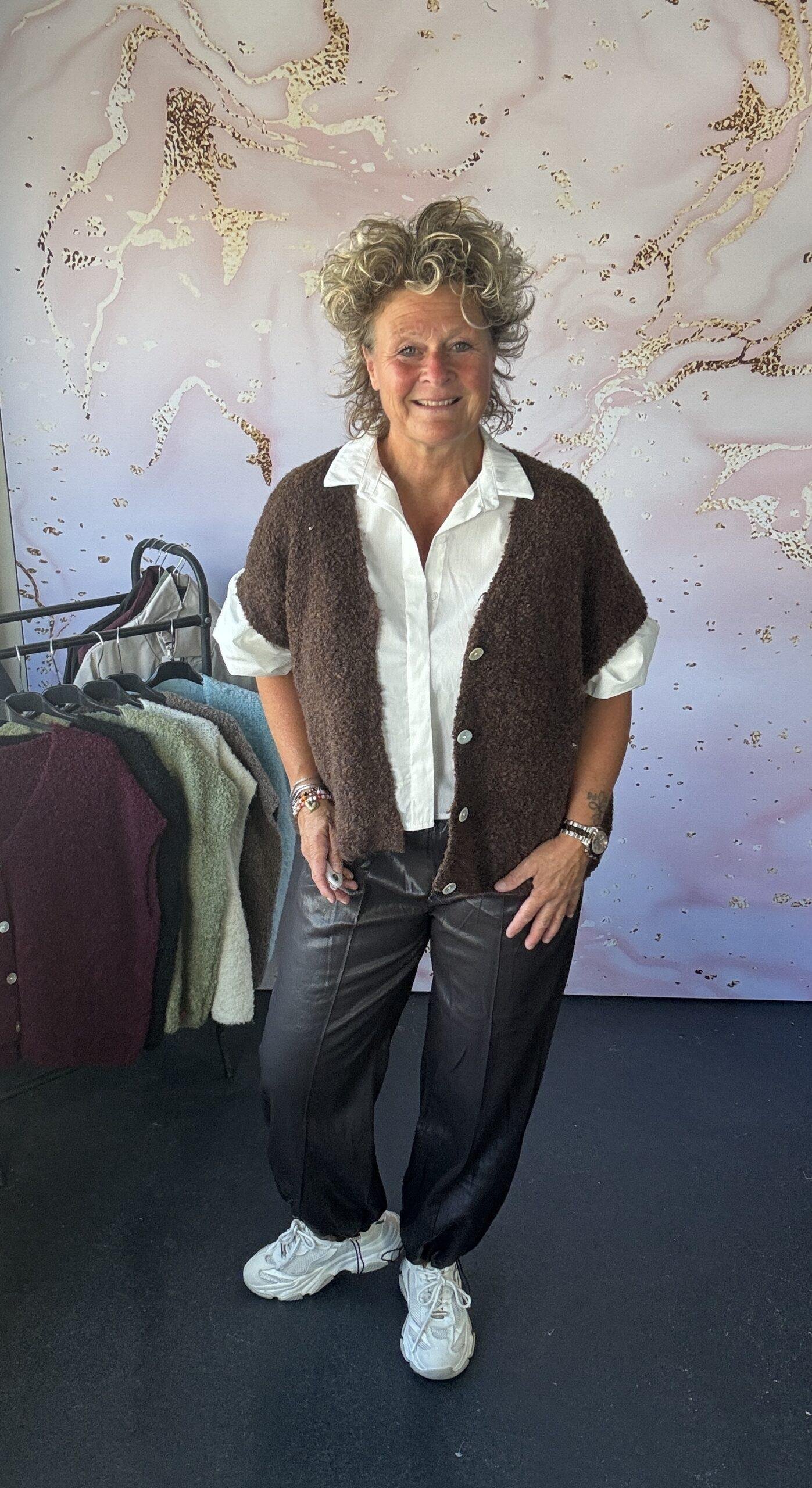 Broek Leather bruin - Afbeelding 2