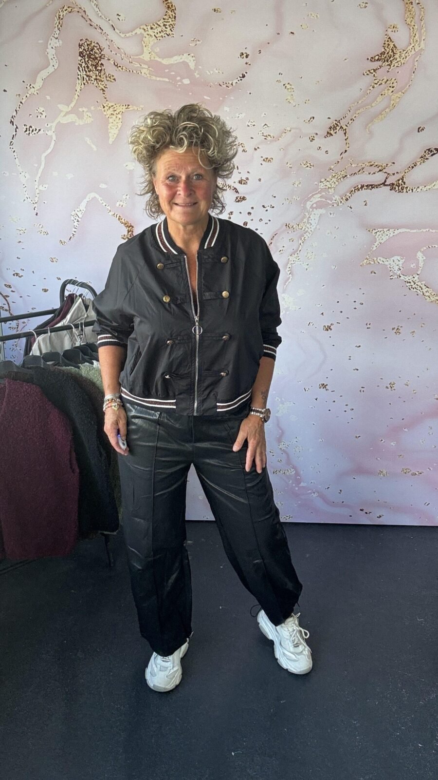 Broek Leather zwart