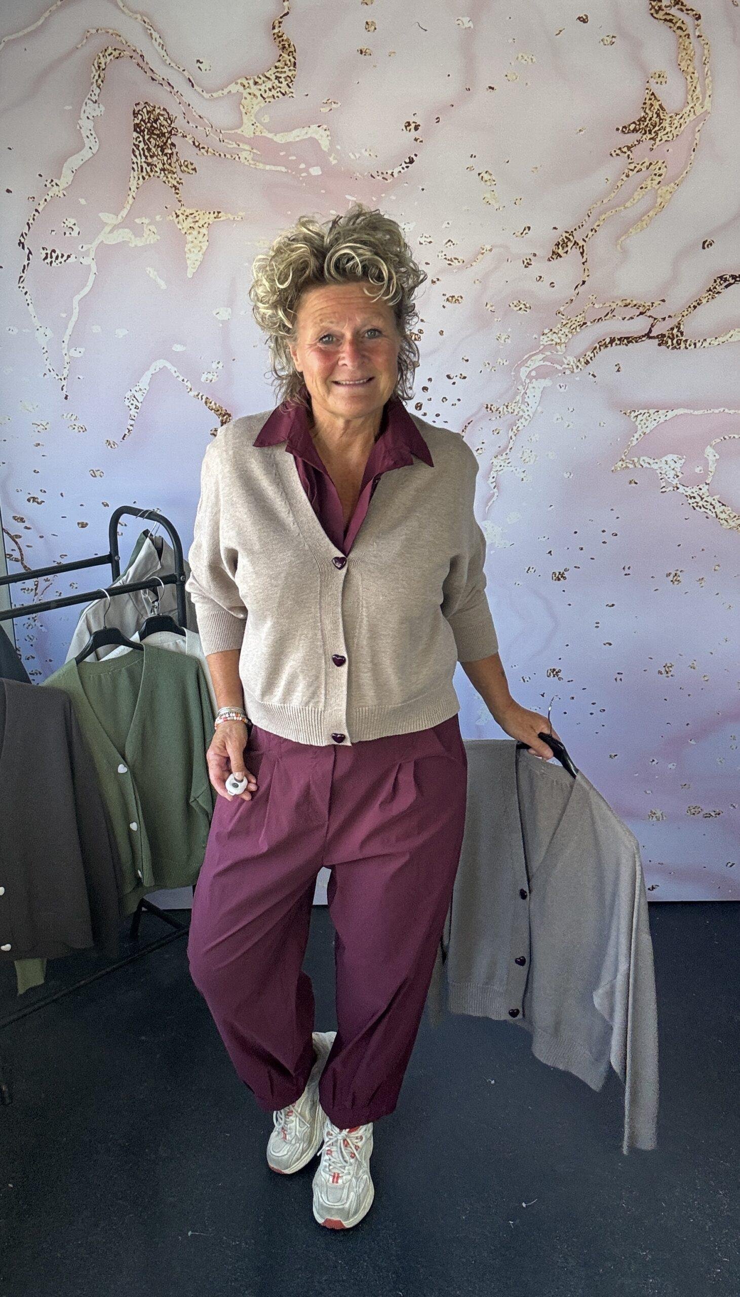 vest hearts beige - Afbeelding 2