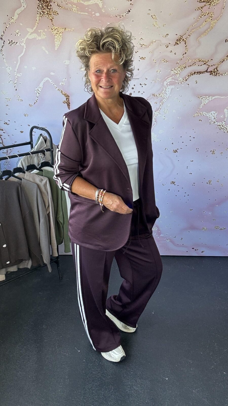 2 delige set Anne purple
