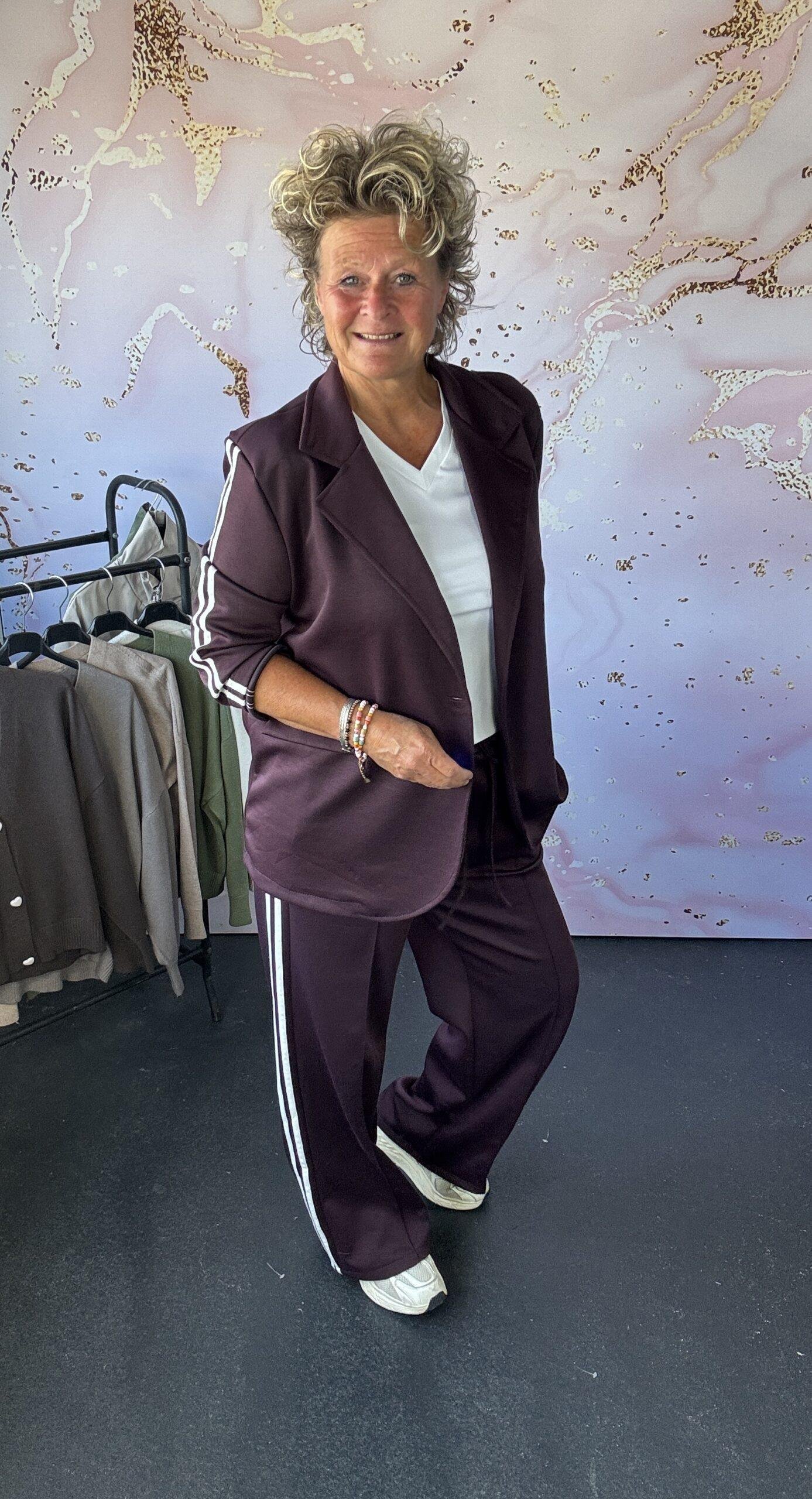 2 delige set Anne purple