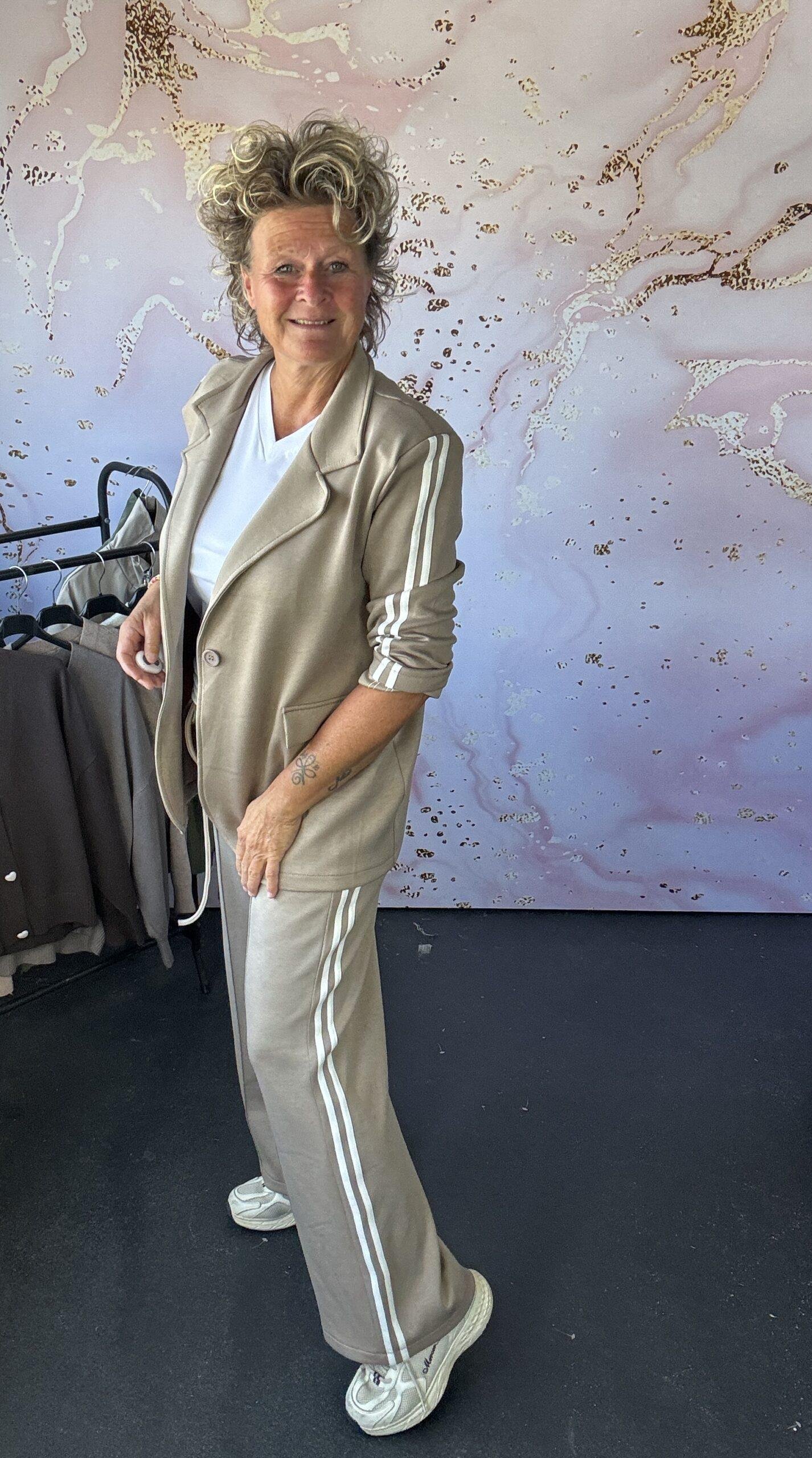 2 delige set Anne taupe - Afbeelding 2