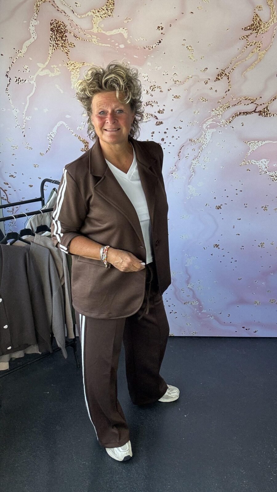 2 delige set Anne bruin