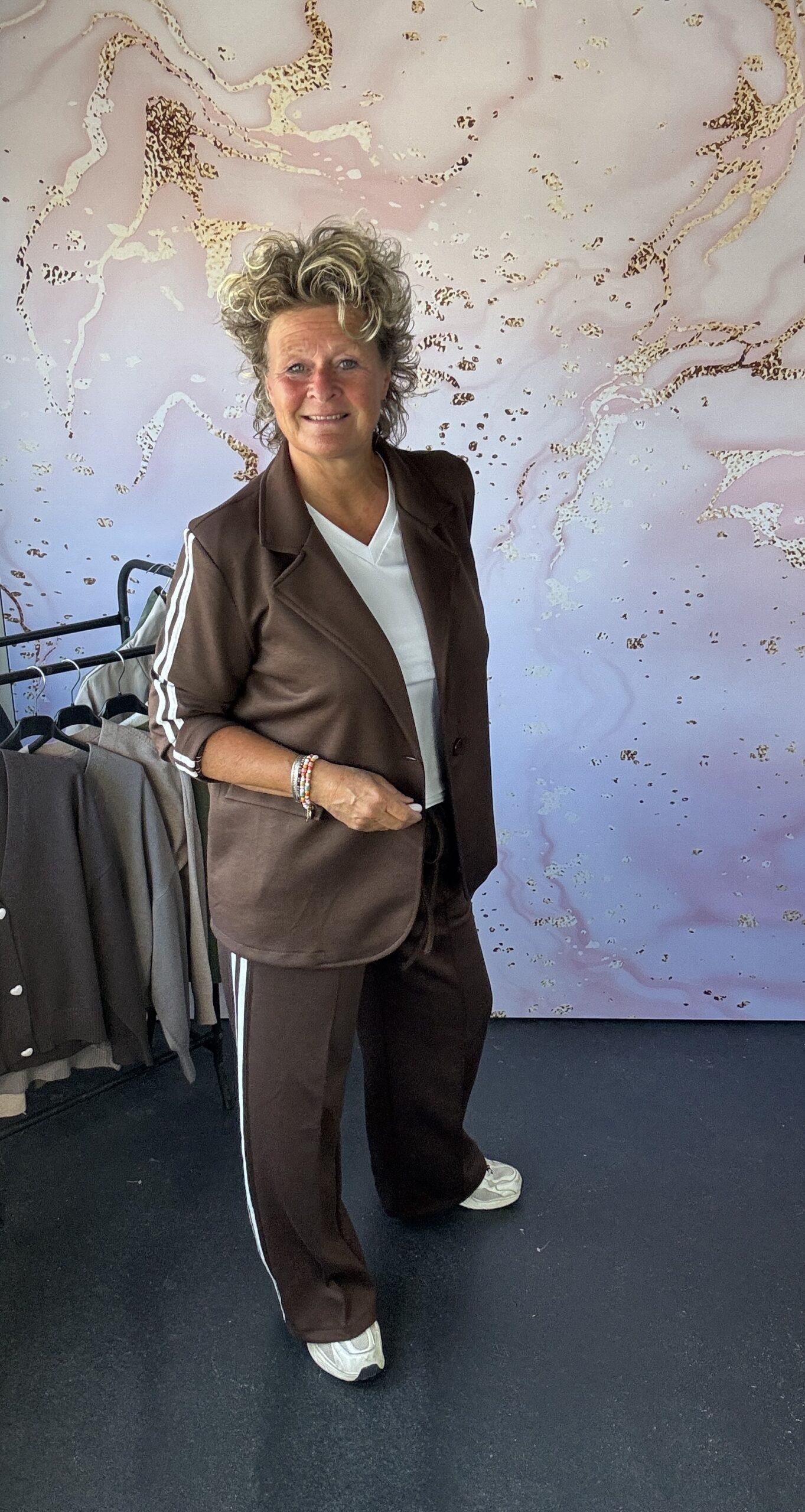 2 delige set Anne bruin