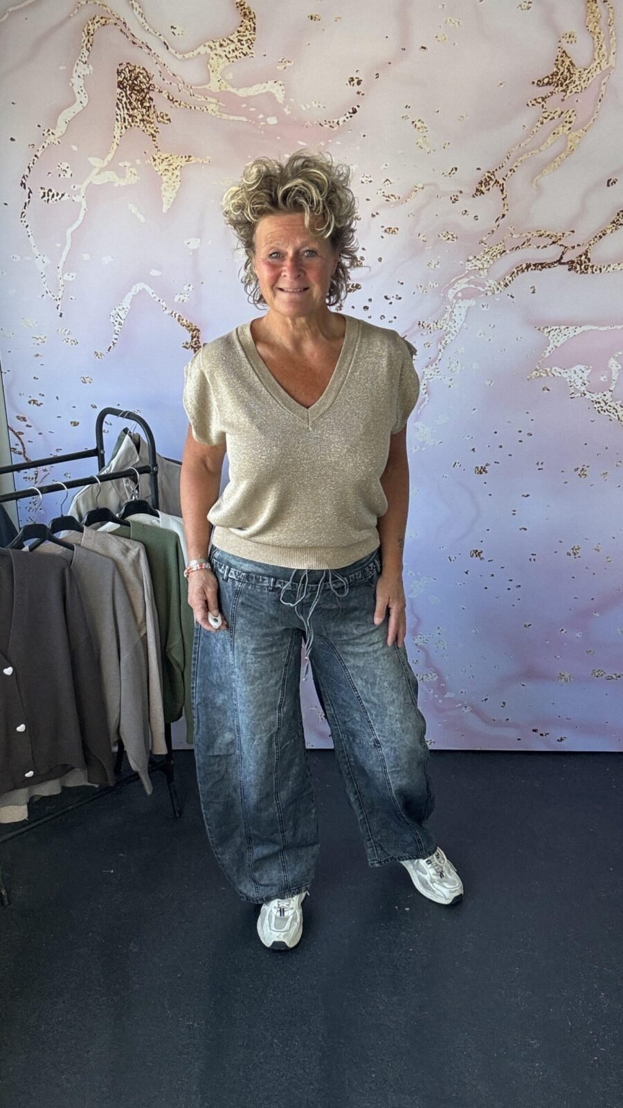 jeans S Woman grijs ballon