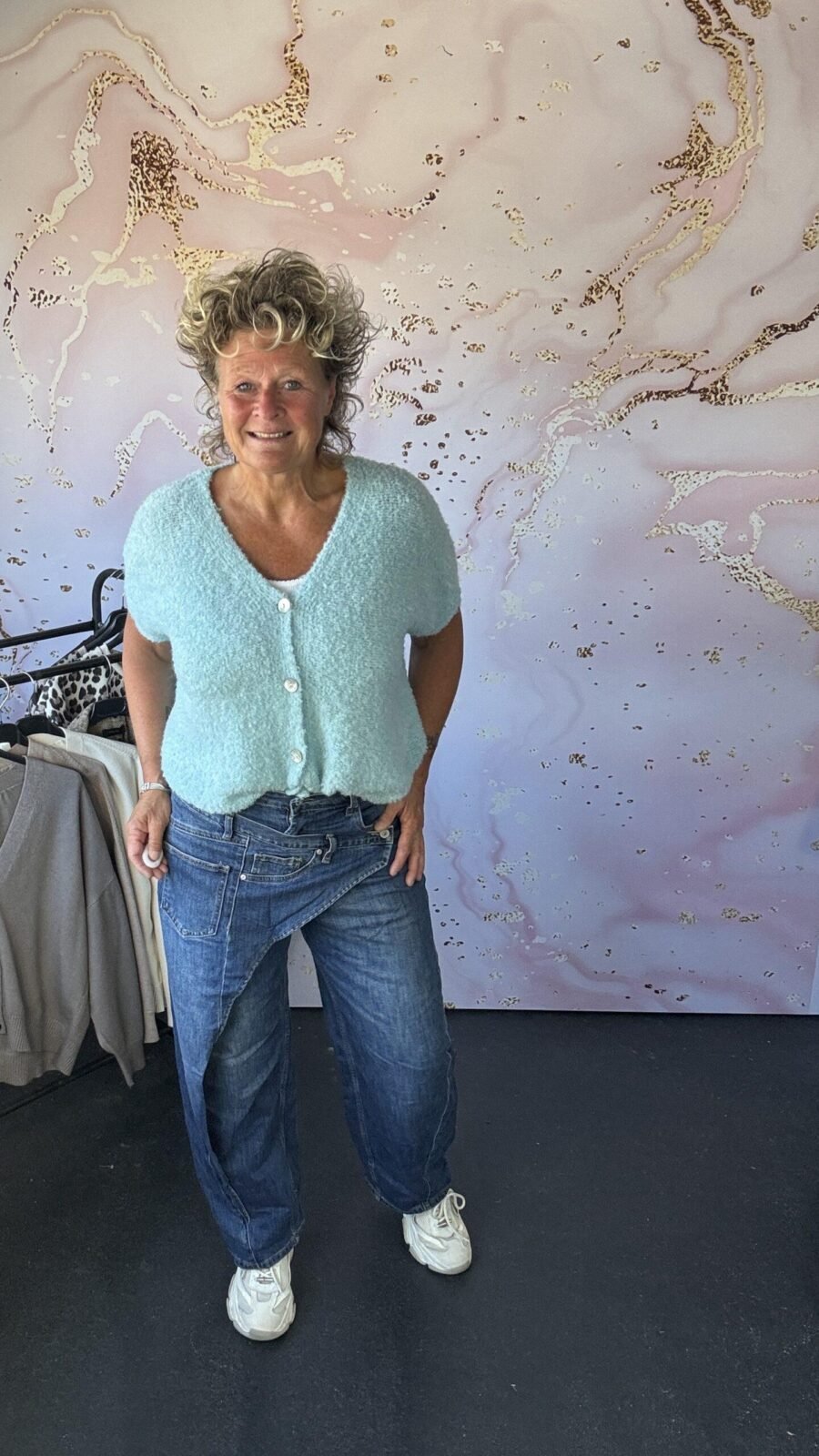 jeans S Woman Blue overslag