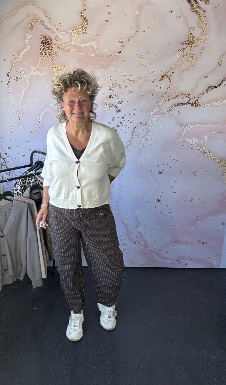 Broek Moon bruin stripe