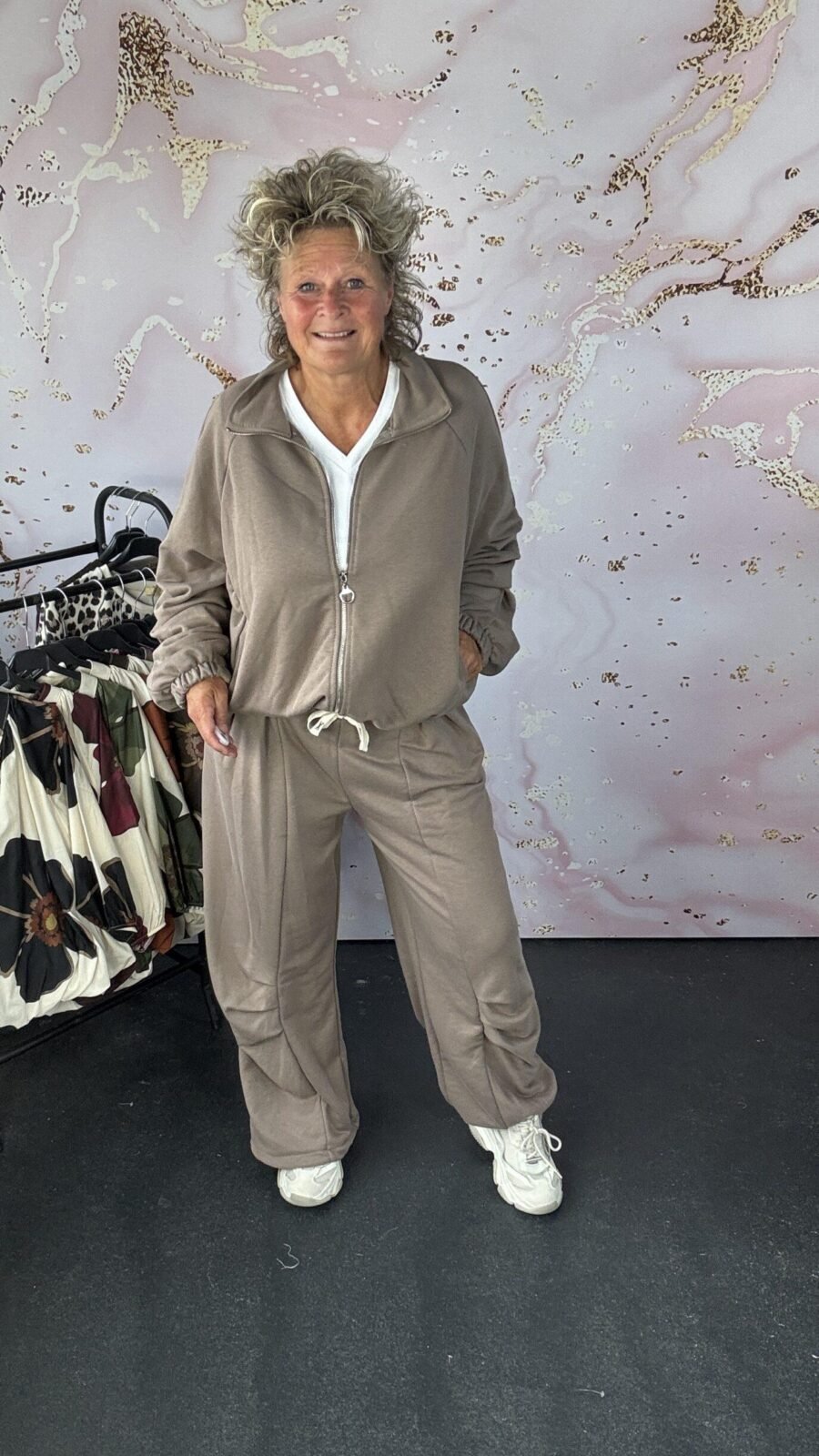 2 delige set Luna taupe