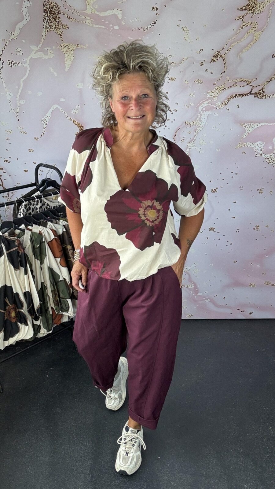 Blouse Bloem bes