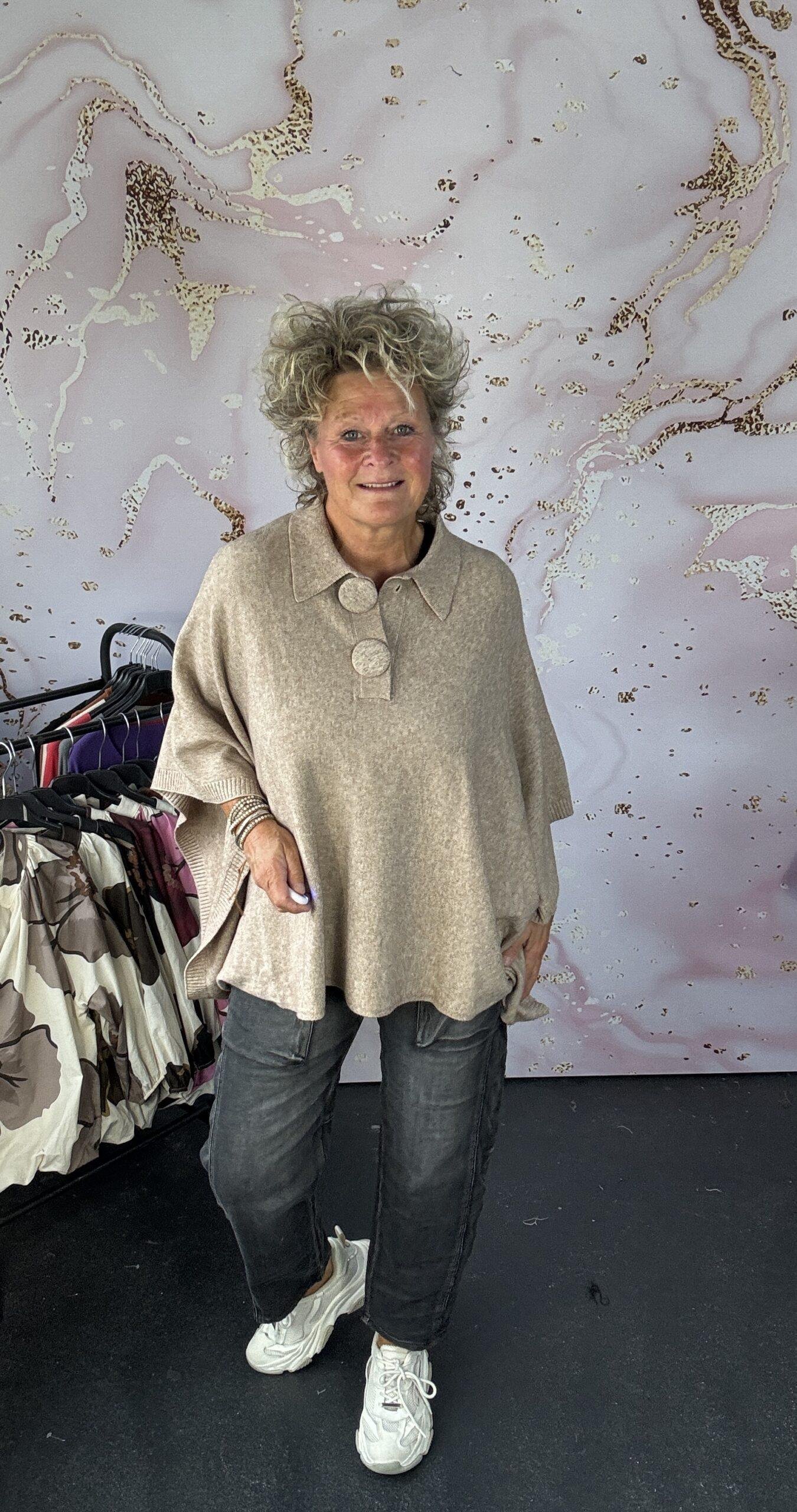 trui knoop beige - Afbeelding 2