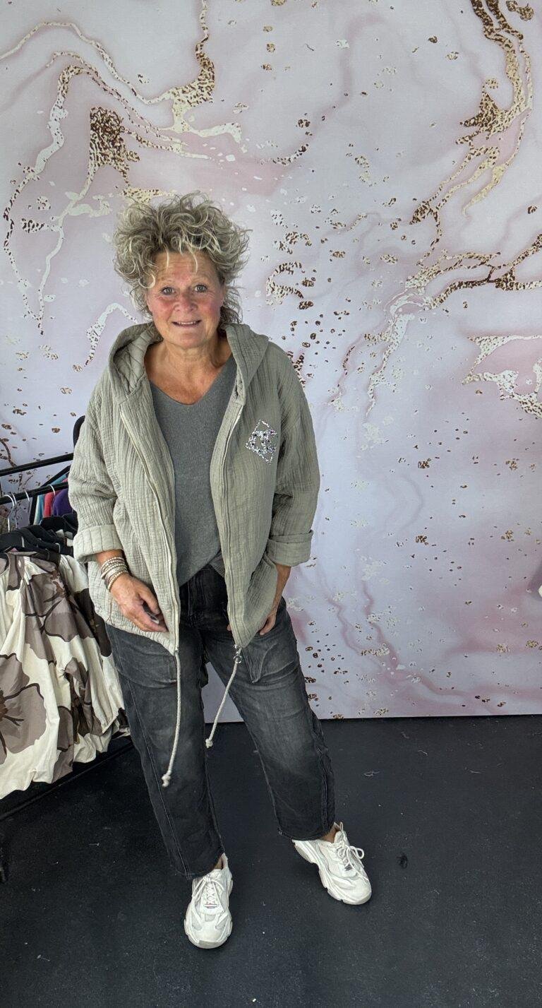 jasje hoody Hellen taupe