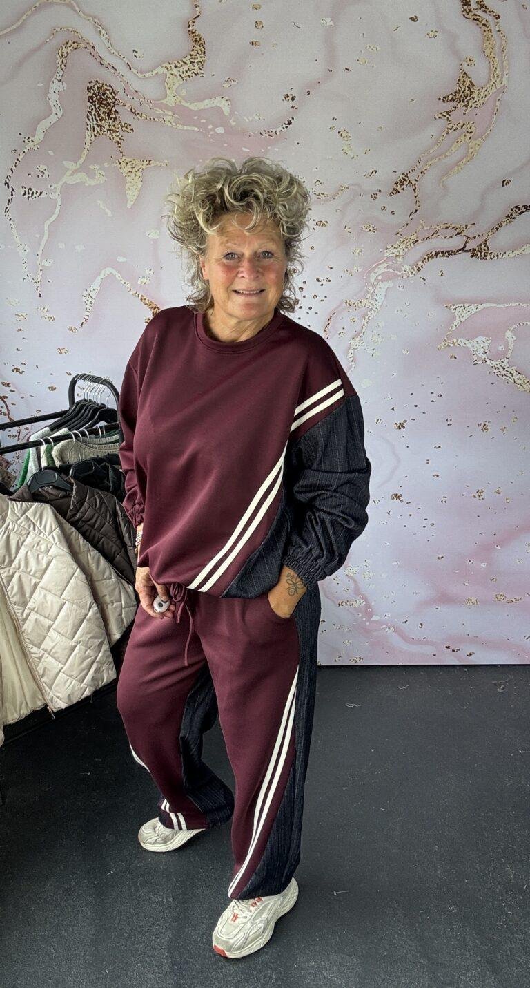 2 delige set Jenna burgundy