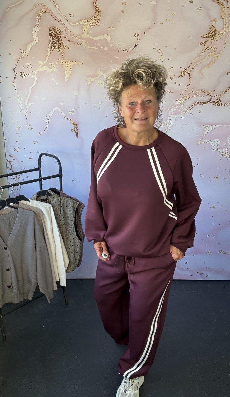 2 delige set paula burgundy