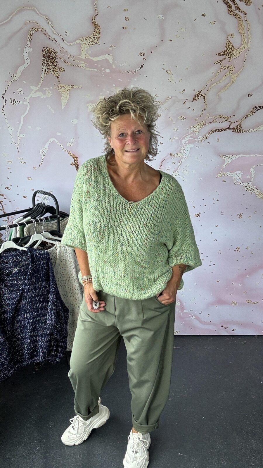 Trui Mellee olive