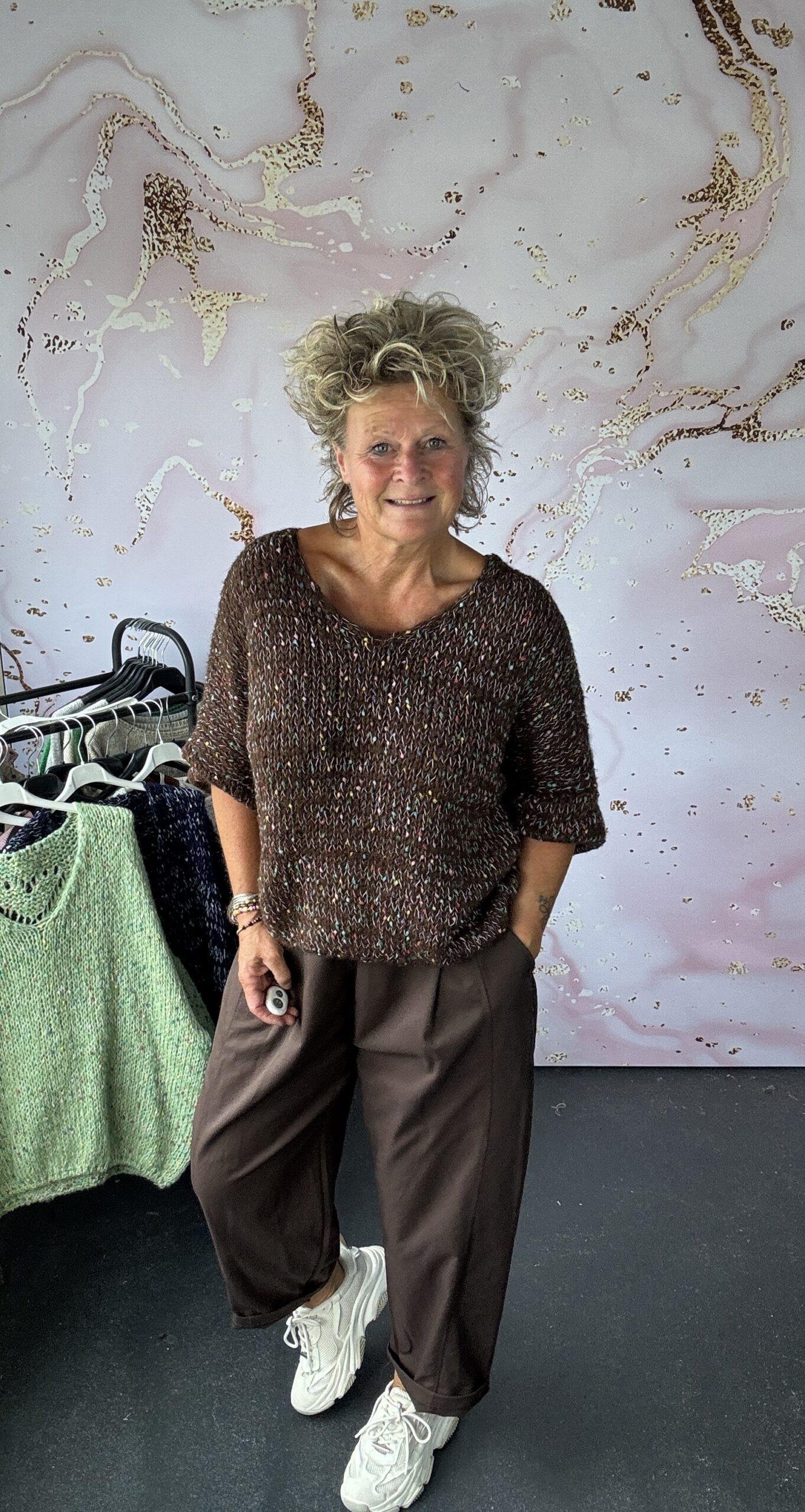 Trui Mellee bruin - Afbeelding 2