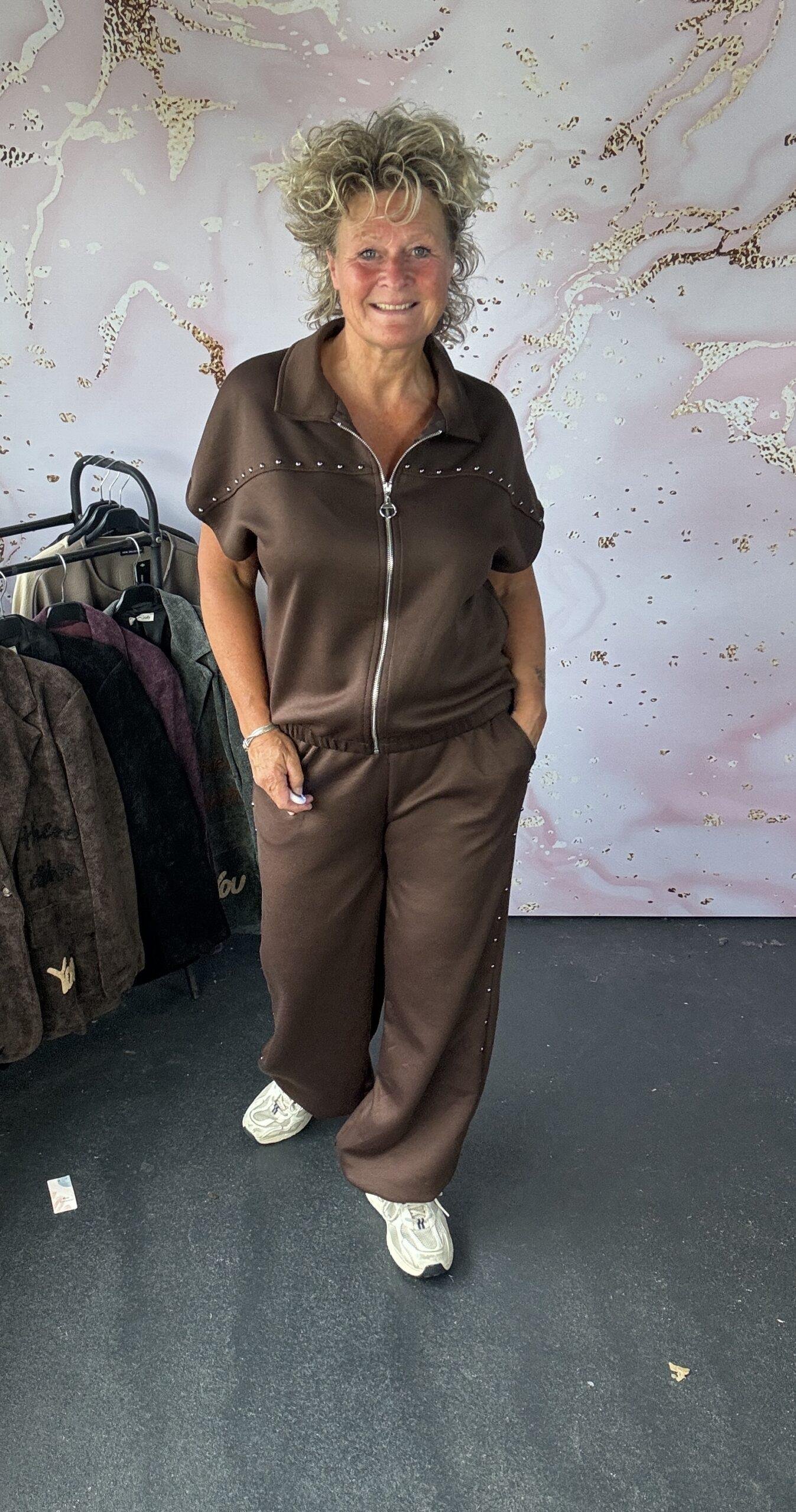 2 delige set Demi bruin