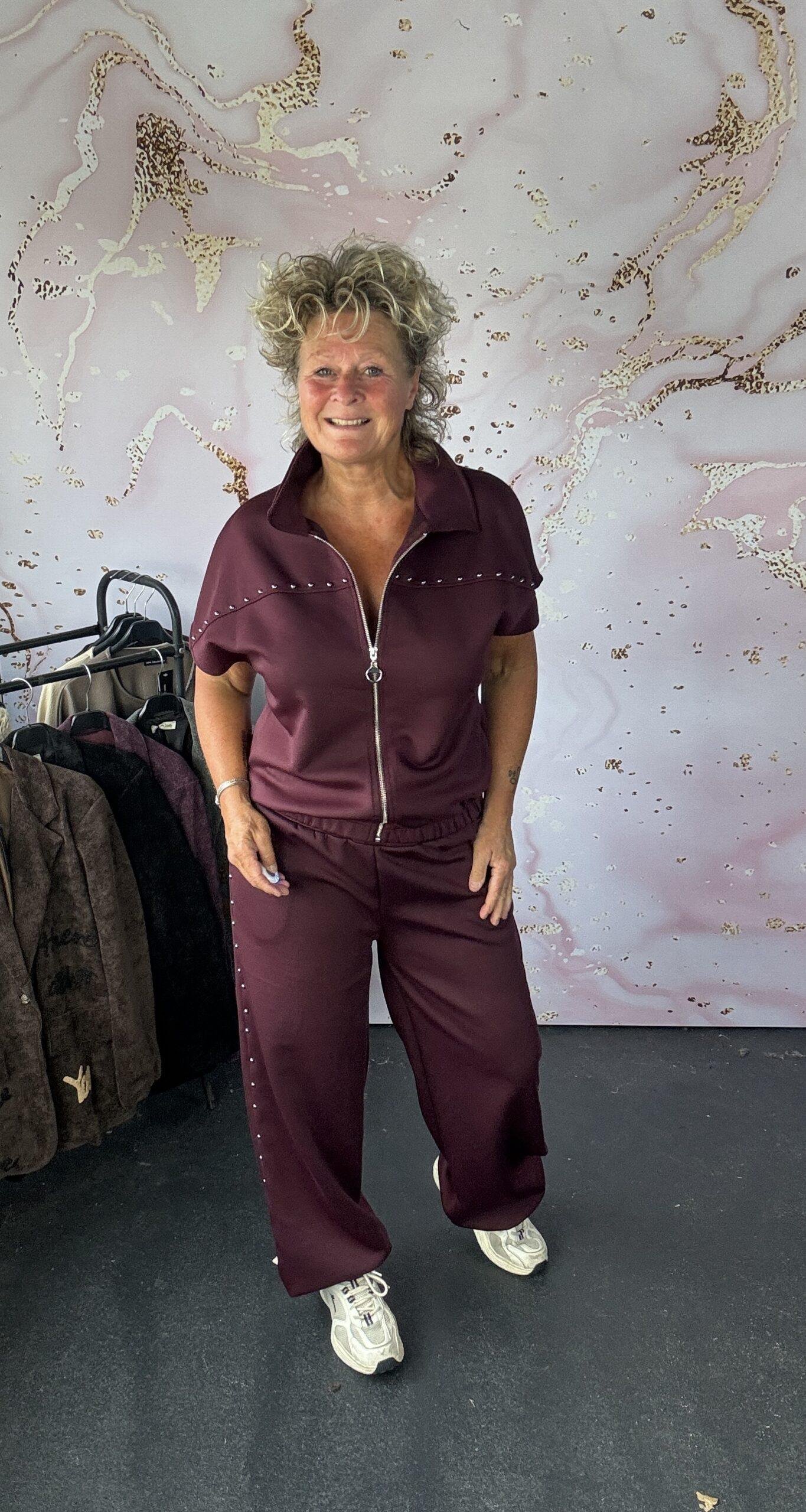 2 delige set Demi burgundy - Afbeelding 2
