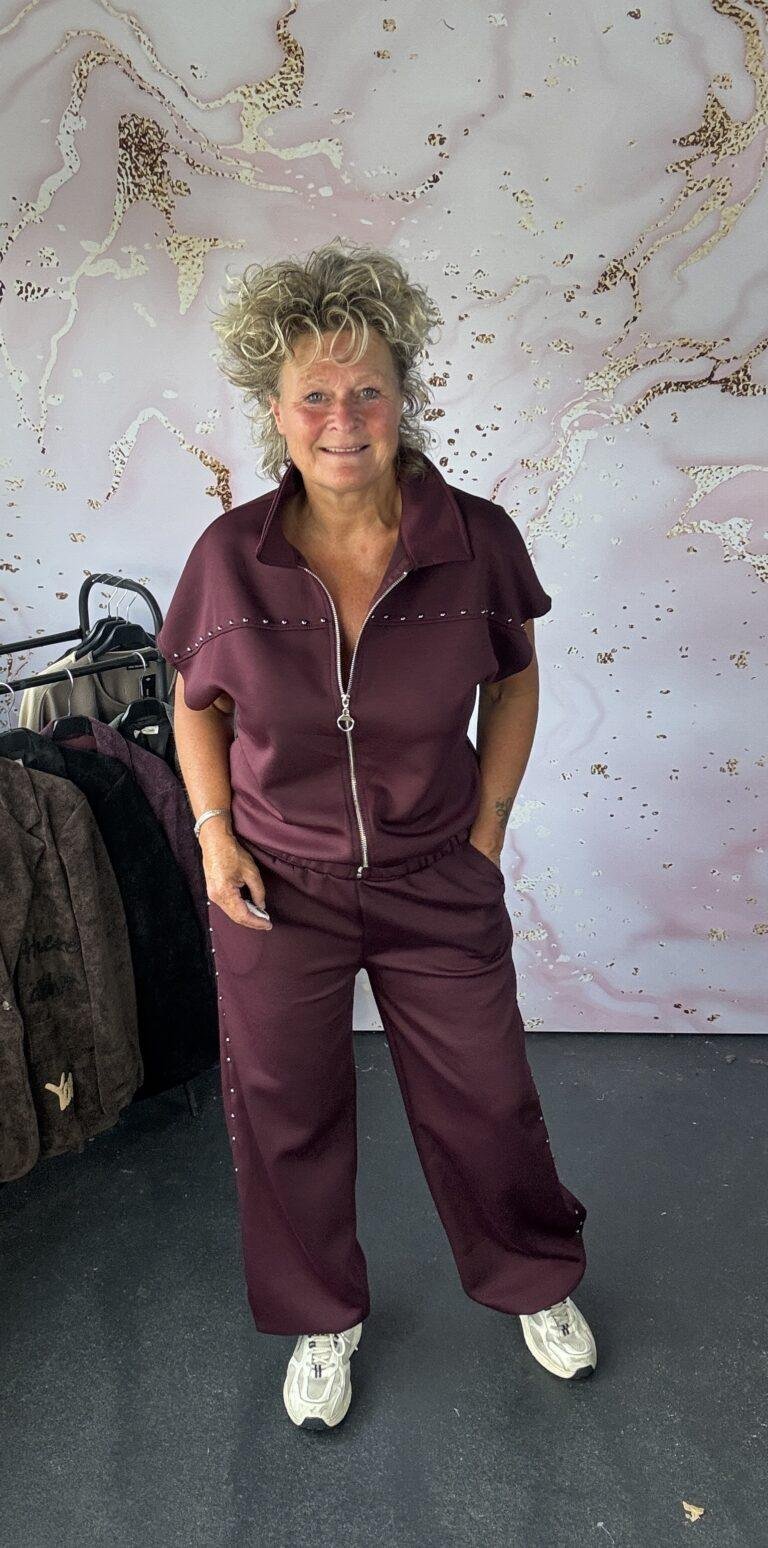 2 delige set Demi burgundy