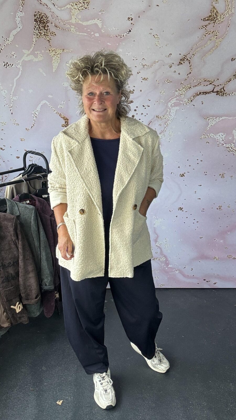 blazer Teddy offwhite