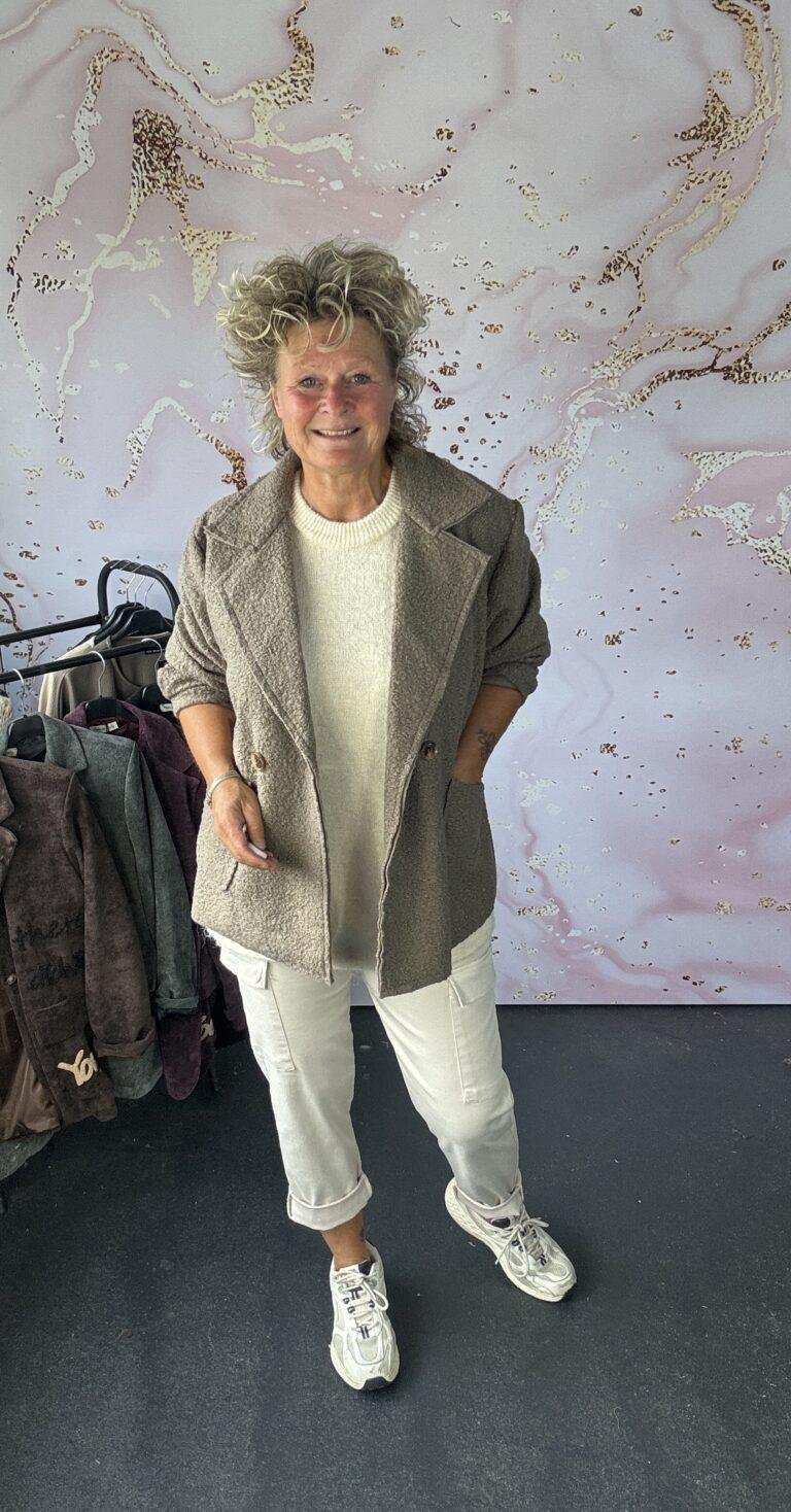 blazer Teddy taupe