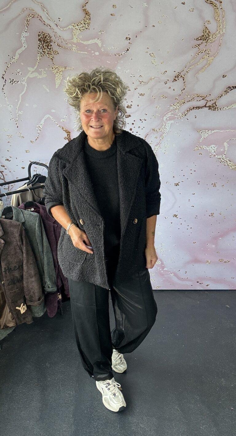 blazer Teddy zwart