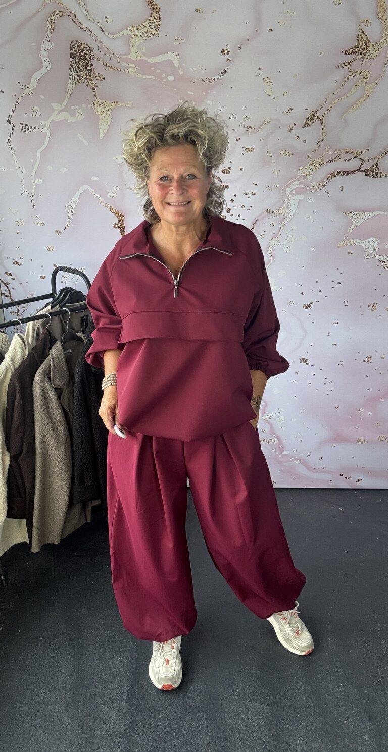 2 delige set Luxe burgundy