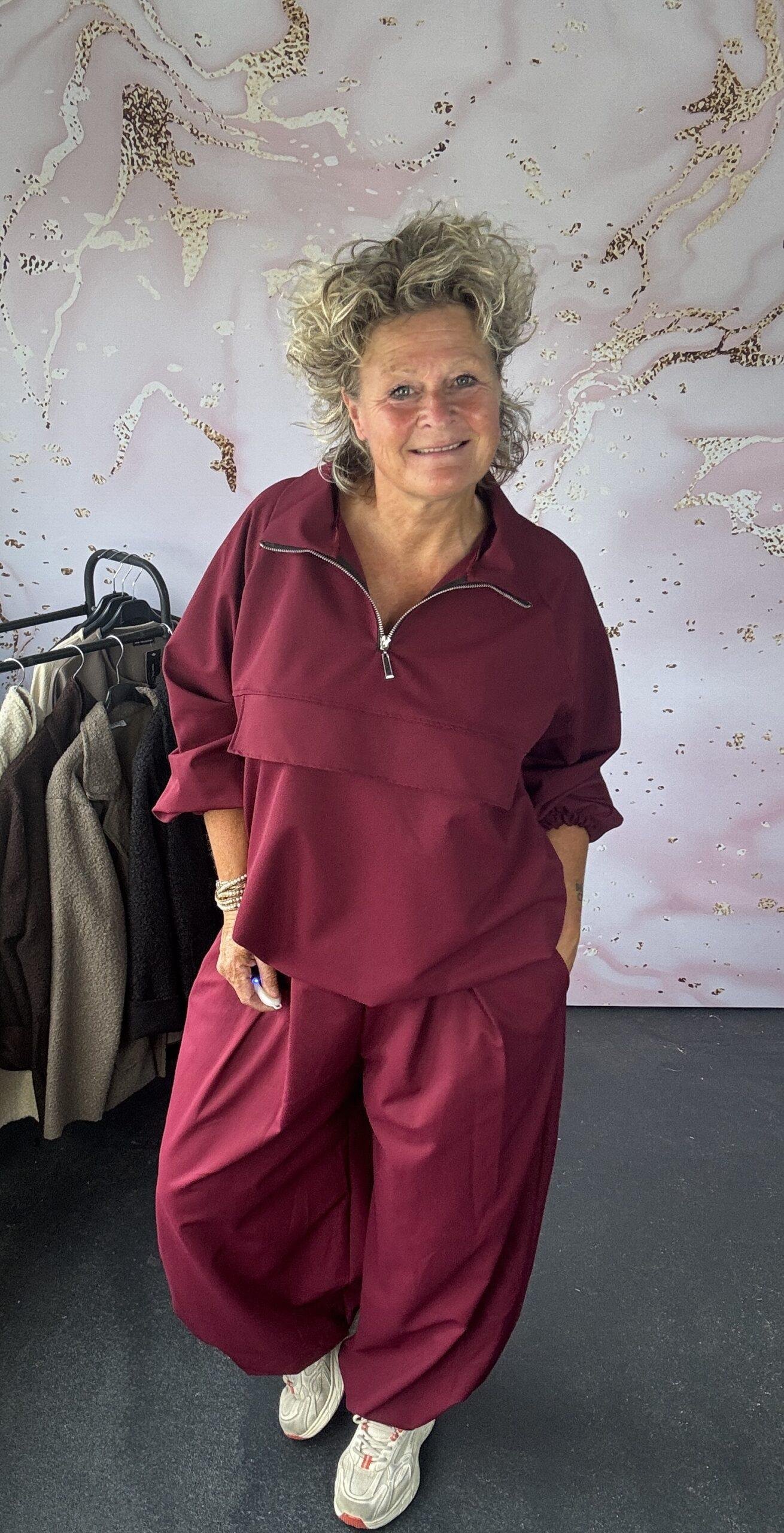 2 delige set Luxe burgundy - Afbeelding 2