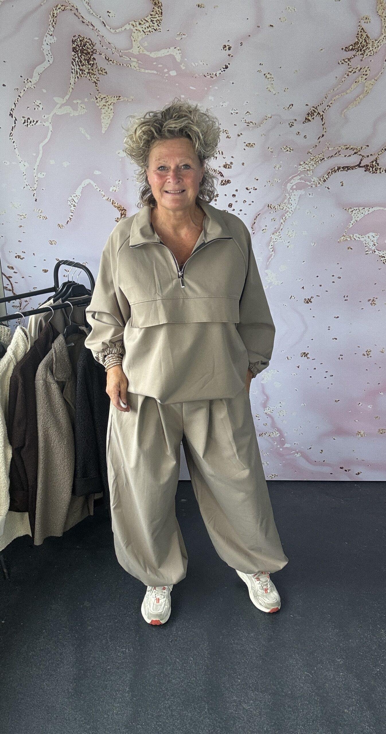 2 delige set Luxe taupe