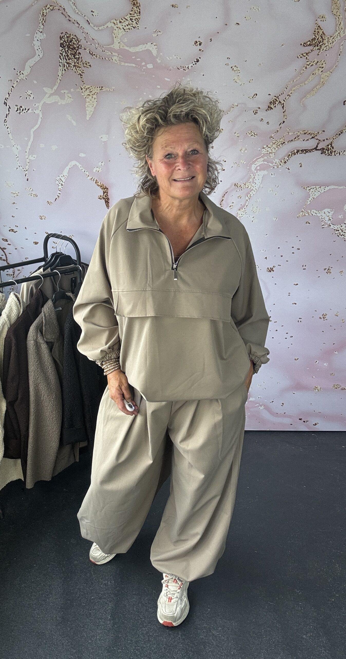 2 delige set Luxe taupe - Afbeelding 2