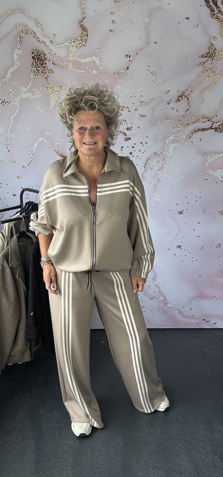 2 delige set Addi taupe