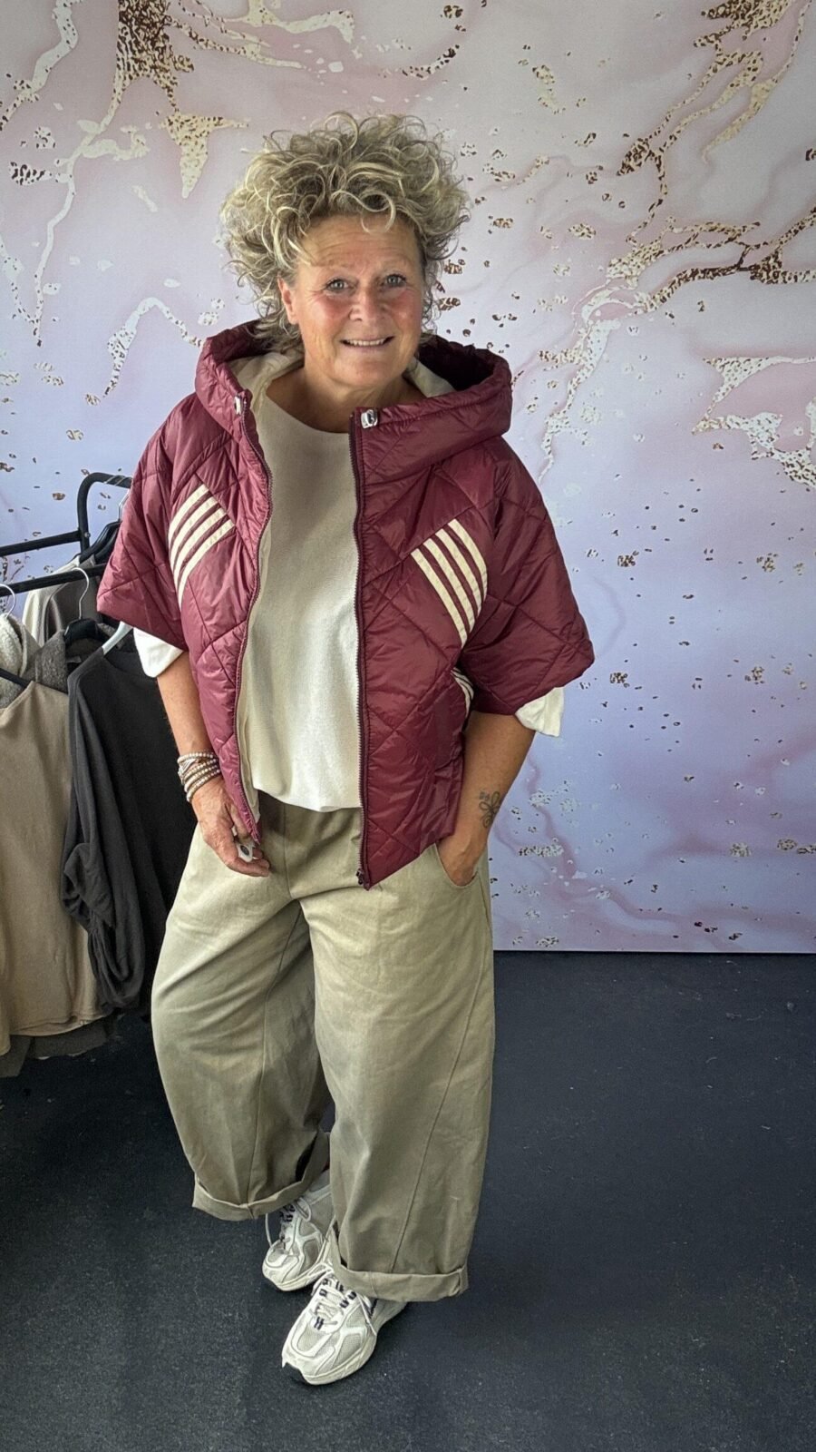 Bodywarmer Gwen burgundy