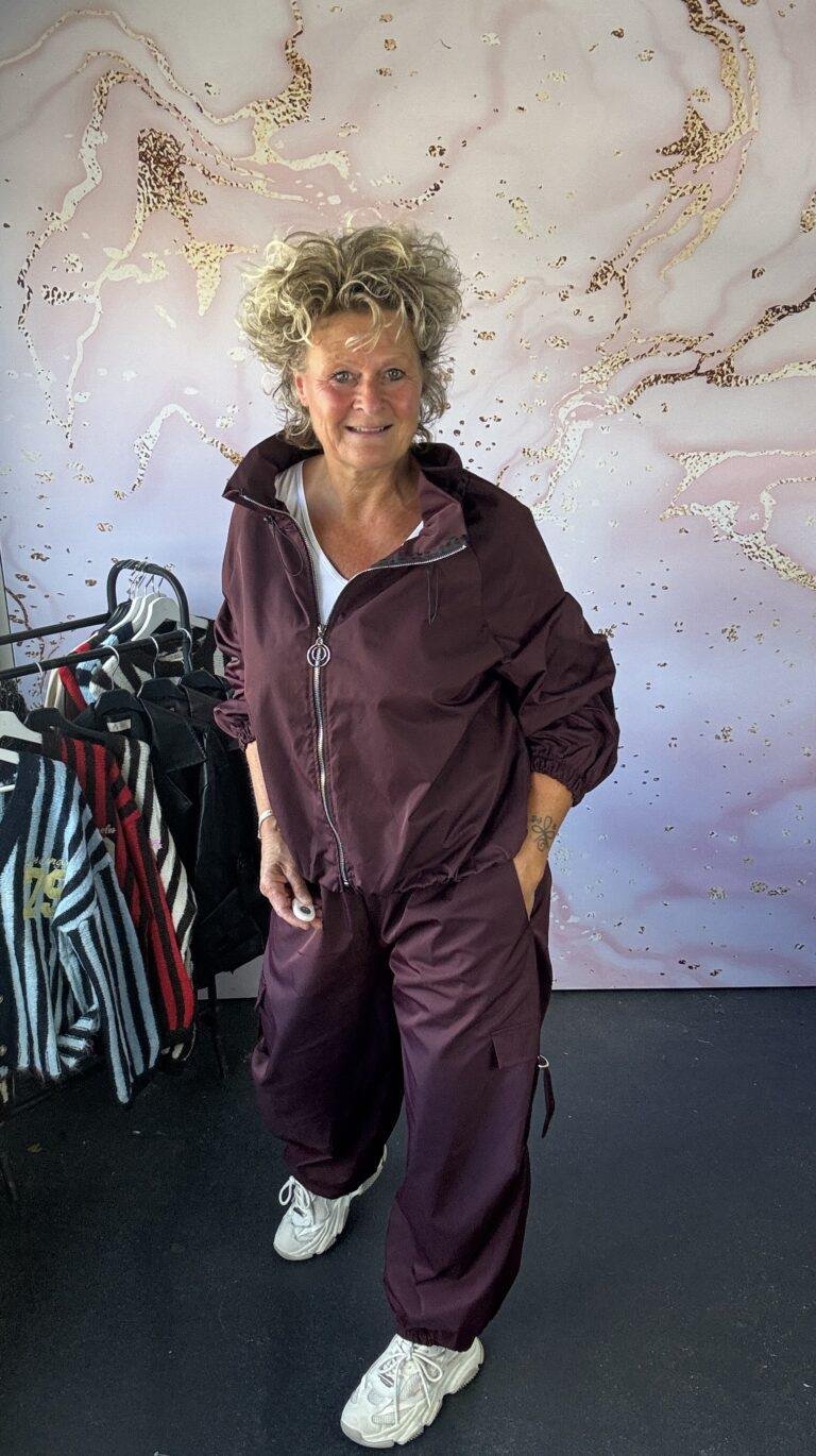2 delige set Loulou burgundy