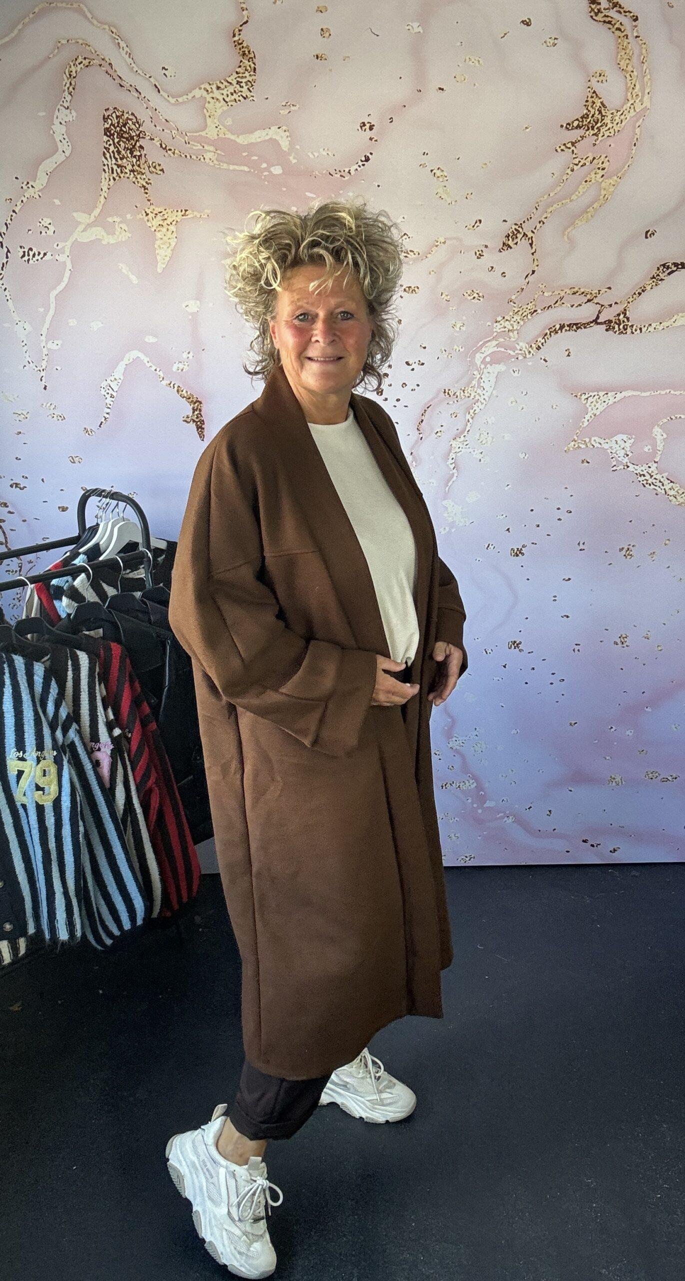 Jas/ vest Joan bruin - Afbeelding 2