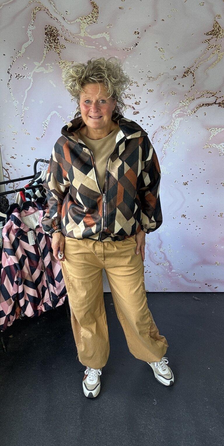 Bomber retro bruin
